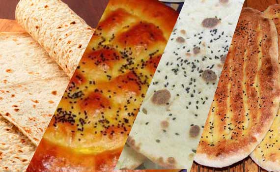 معرفی انواع نان های ایرانی